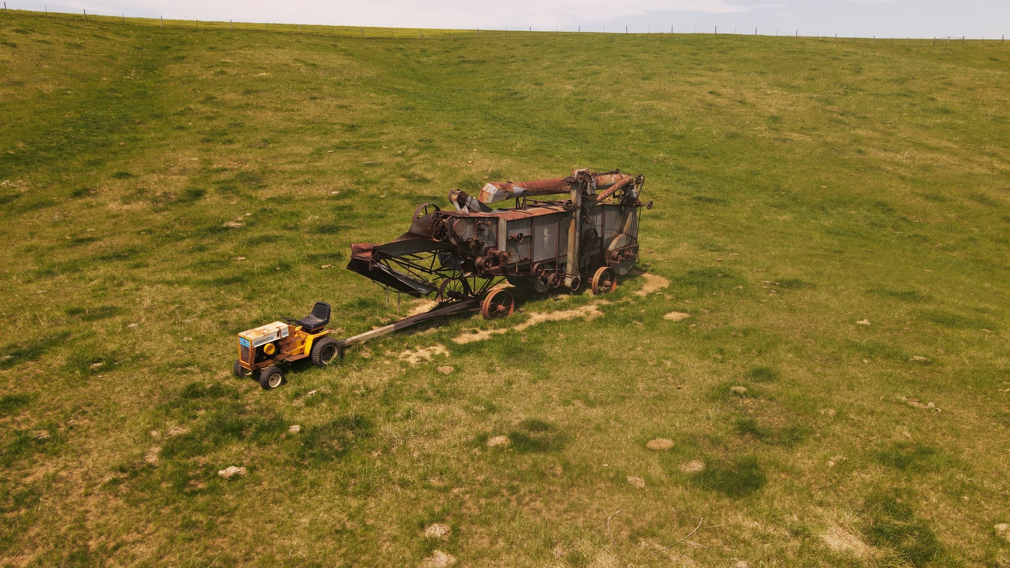 Antique farm equipment