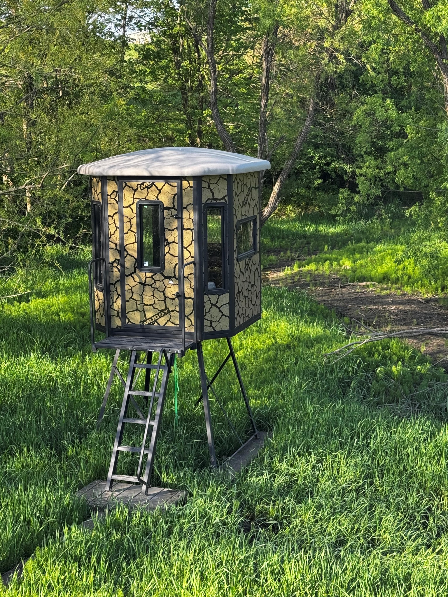 Hunting blind and wildlife habitat