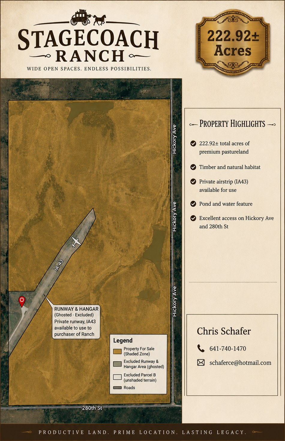 Detailed Stagecoach Ranch property map